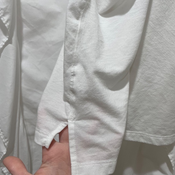 Nike White Athletic Tank with Floral Logo Sz M - Picture 5 of 11